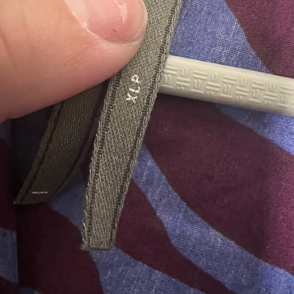 Anthropologie Twist Waist Midi Shirtdress in blue motif - Picture 4 of 11